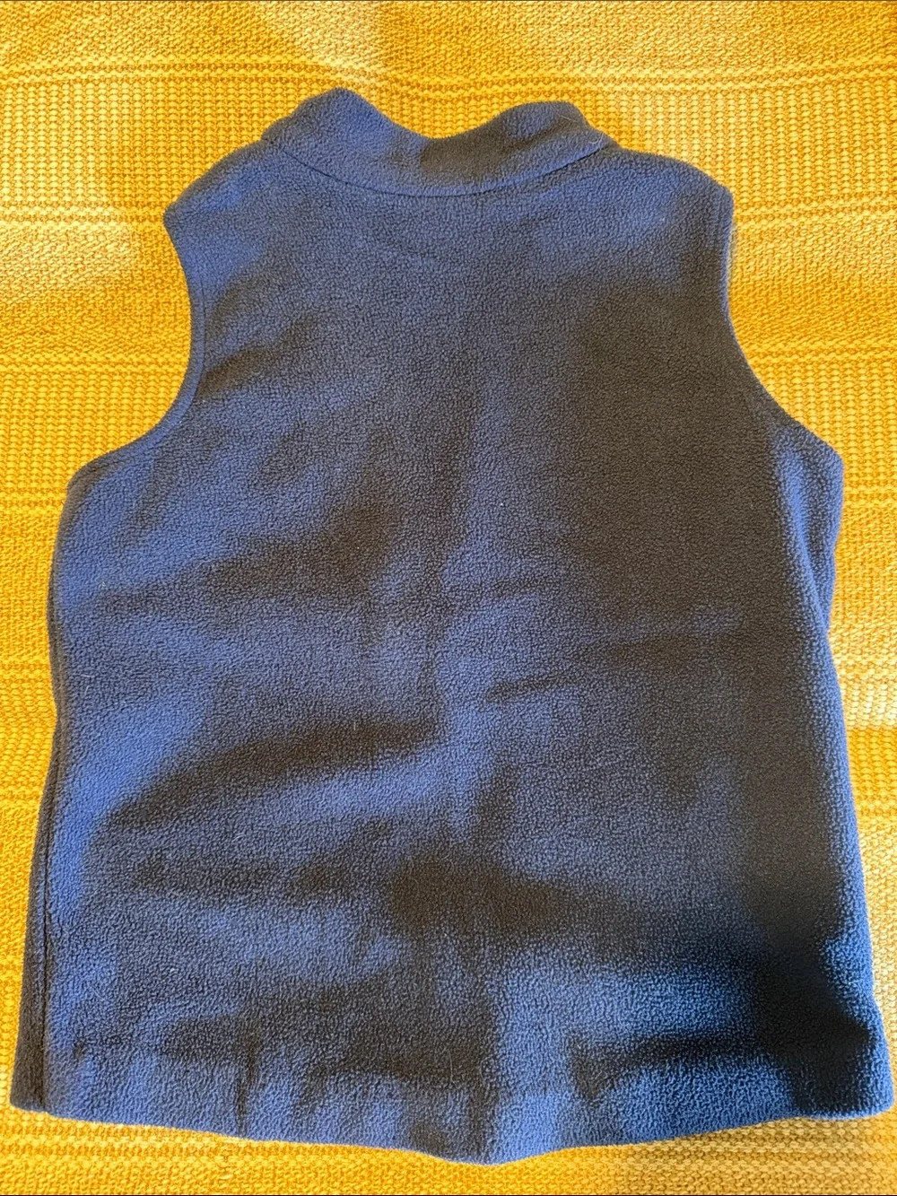 J. Bailey Children's Navy Fleece Vest with Turtle Logo Embroidery
